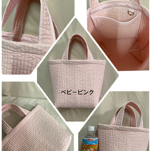 ヌビバッグ トート 内ポケットDカン付き 手提げ(5色) プラム/ワイン