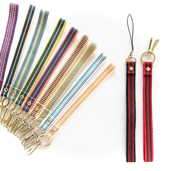 全21色×2タイプから選べる✿真田紐のストラップ キーリング キー