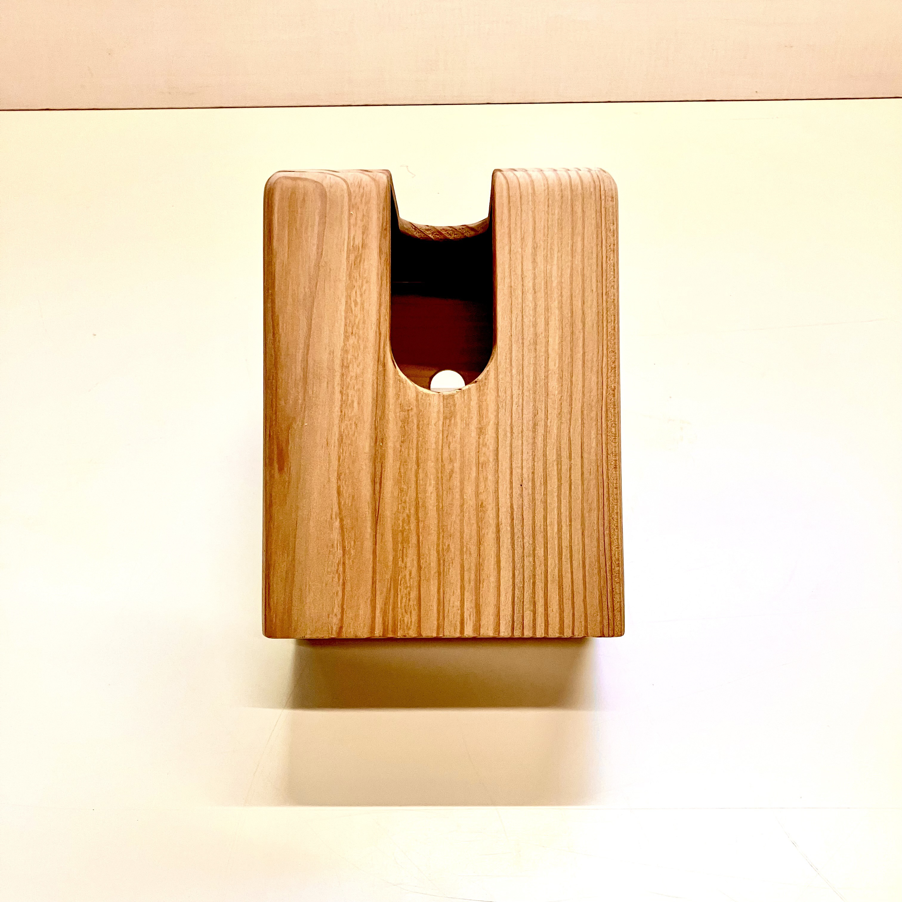 木製L型ティッシュボックス(本栂)