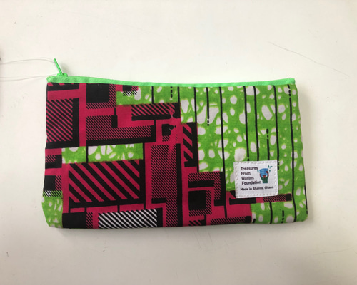 ポーチ（アフリカ布×ピュアウォーター袋）Made in Ghana ポーチ かねご