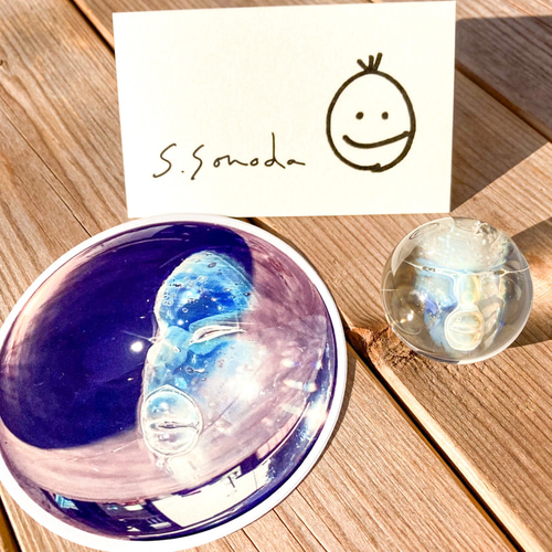 Fume Glass Implosion Marble ボロシリケイトガラス マーブル WITR7
