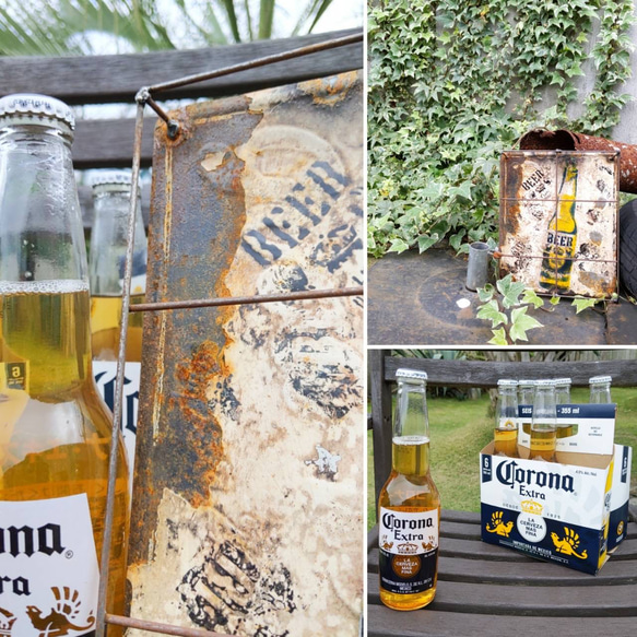 コロナ パブミラー Corona アンティーク 看板 アメリカン雑貨
