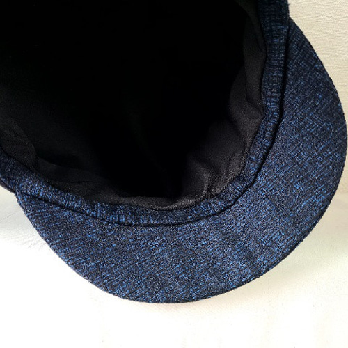 魅せる帽子☆【Creema 限定価格】シルクのキャスケット～ネイビー