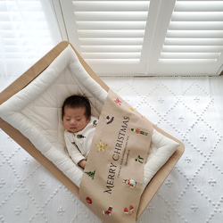 【早割】華やか⌇クリスマスタペストリー新作　ブラウン　 2枚目の画像