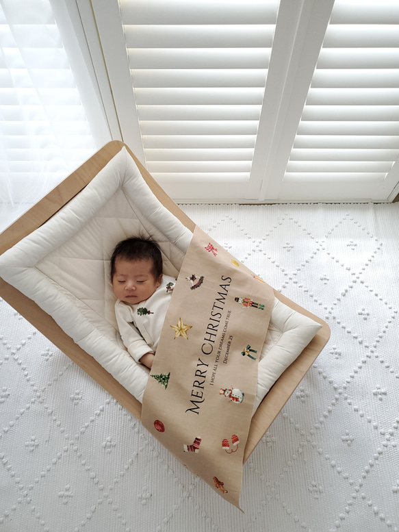 【早割】華やか⌇クリスマスタペストリー新作　ブラウン　 2枚目の画像