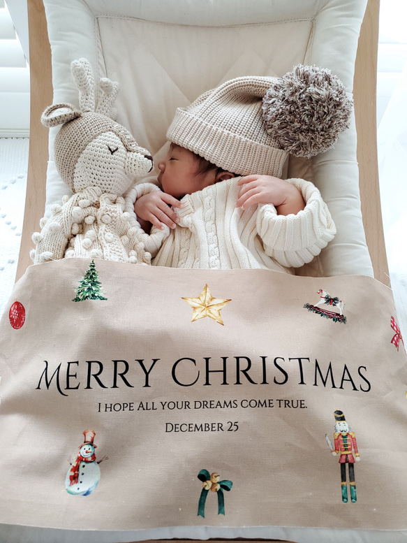 【早割】華やか⌇クリスマスタペストリー新作　ブラウン　 7枚目の画像