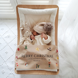 【早割】華やか⌇クリスマスタペストリー新作　ブラウン　 3枚目の画像