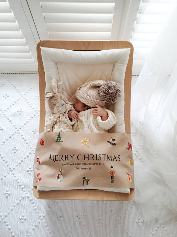 【早割】華やか⌇クリスマスタペストリー新作　ブラウン　 3枚目の画像