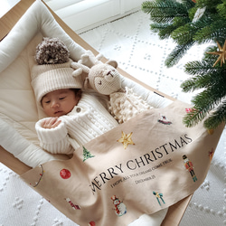 【早割】華やか⌇クリスマスタペストリー新作　ブラウン　 6枚目の画像