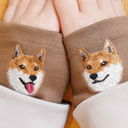 【狗狗臂套】柴犬款 + 3款限量版顏色 日本製造 100%羊毛腕巾 禮品 第4張的照片