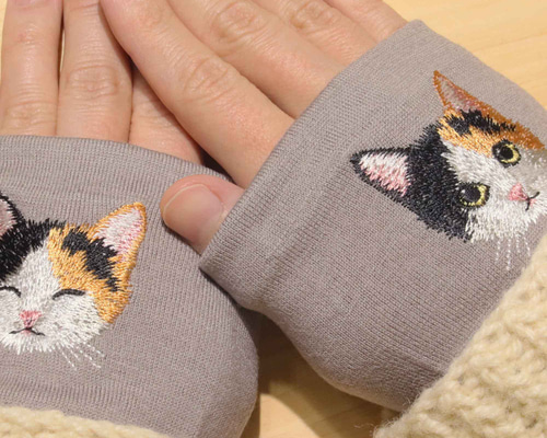 め*。様 【猫刺繍】三徳袋　ポテチくう猫 め*。様 【猫刺繍】三徳袋 ポテチくう猫 め*。様 【猫刺繍】三徳