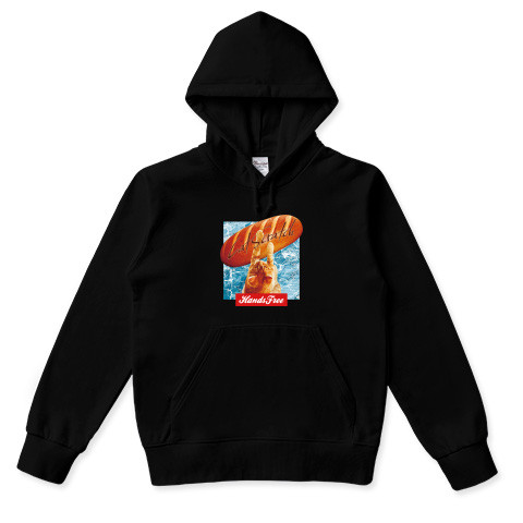 ねこフード黒パーカー「CatScratch」