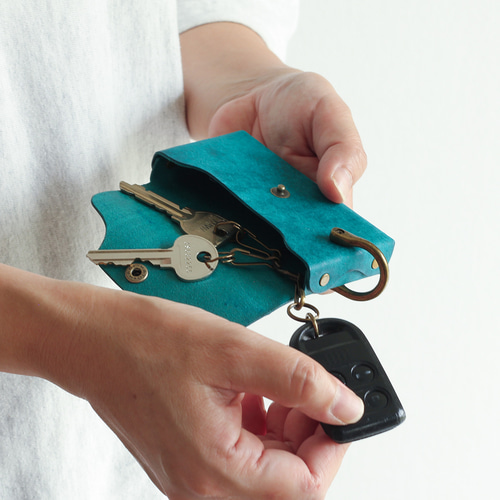 財布・ケース・小物入れ lemmikki ボックス型 キーケースミニ財布L Dカン付き LF-036 マルゴー レザー