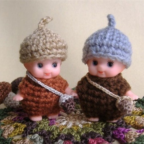 着ぐるみ☆どんぐりキューピー あみぐるみ 編みぐるみ 団栗 その他人形