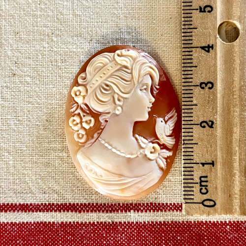 カメオルースブローチ　アンティーク イタリアの古いカメオ Cameo アンティークカメオルース