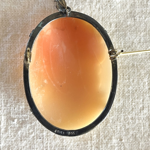 イタリアの古いカメオ Cameo アンティーク2WAY ブローチ