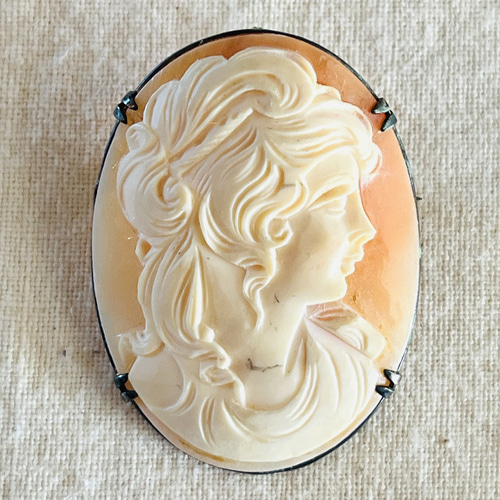 イタリアの古いカメオ Cameo アンティーク2WAY ブローチ イタリアの古いカメオ Cameo アンティーク2WAY ブローチ