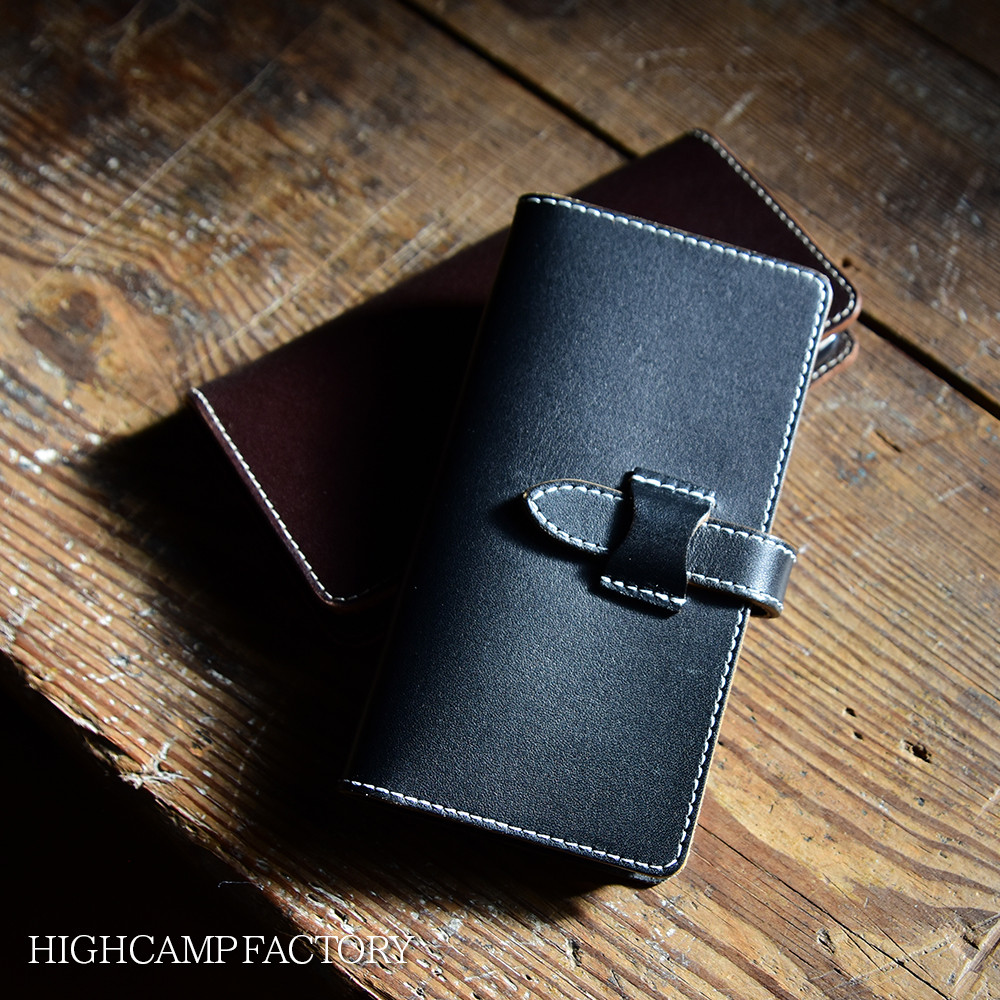 茶芯レザー スマホケース 本革 手帳型 ベルト留め  iPhone17 対応