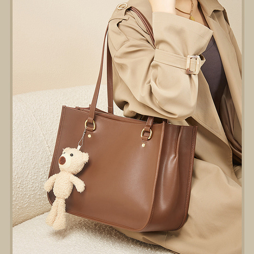 キッズ！※茶色※天然牛革トートバッグ※牛革ショルダーバッグ