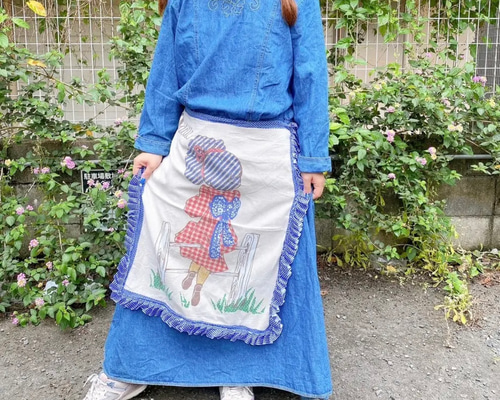 古着 ヴィンテージ vintage ワンピース デニムワンピース パッチ