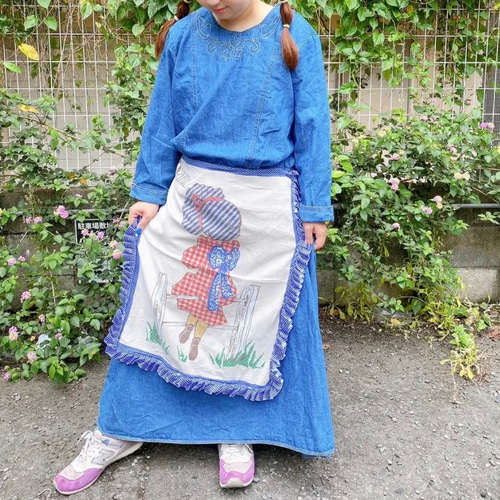 古着 ヴィンテージ vintage ワンピース デニムワンピース パッチ