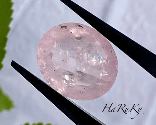 天然ベリルモルガナイト リング 天然モルガナイト リング 2.35ct k18 ¥の通販 by Rui｜ラクマ