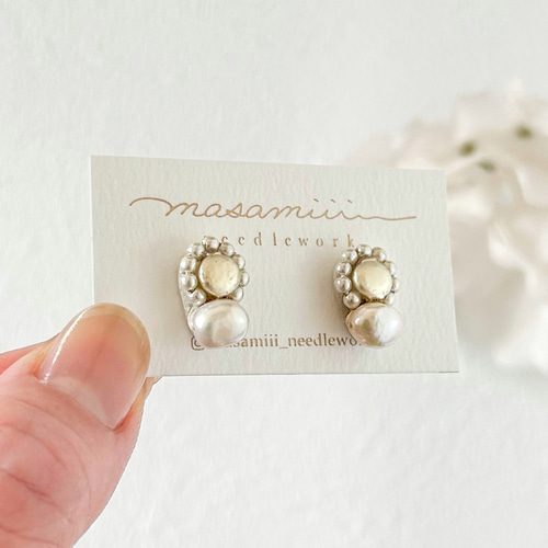 HARIO 淡水パール ビーズ ピアス ピアス – – HARIO NETSHOP