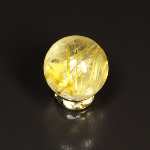 超特大サイズ‼️120mm 虹入りゴールドルチルクォーツ　金針水晶 重なり合う金針がカッコいい】10ミリ 一点物 1粒売り ゴールドルチル