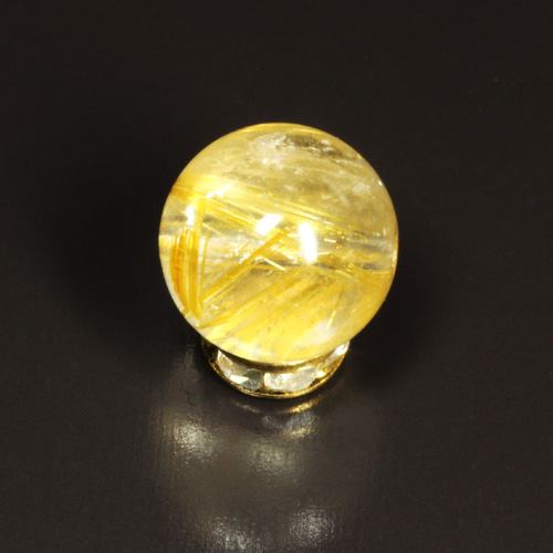 超特大　83mm 虹入ゴールドルチルクォーツ　金針水晶　パワーストーン 濃密内包】11ミリ 現品一点物 1粒売り ゴールドルチル