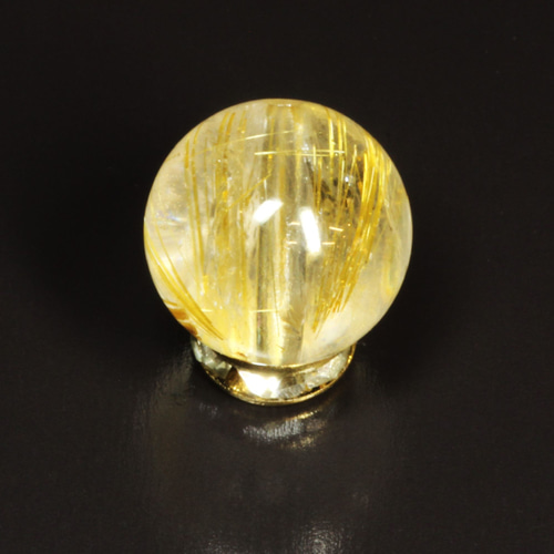 重なり合う金針がカッコいい】10ミリ 一点物 1粒売り ゴールド