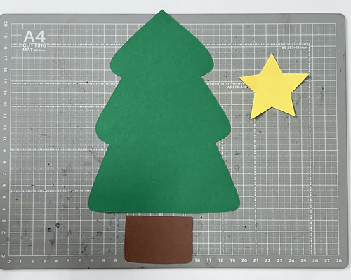 クリスマス ツリー 保育製作 製作キット 壁面 型紙 保育製作