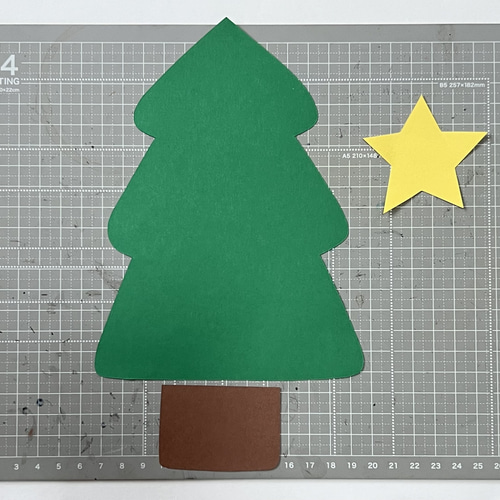 クリスマス ツリー 保育製作 製作キット 壁面 型紙 保育製作