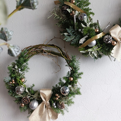 ゴールドシャビーなクリスマスリース Gold 早割クリスマス2025