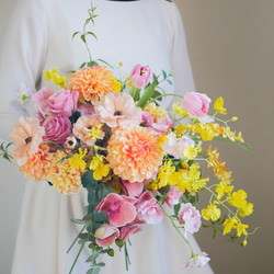 結婚式 前撮り リゾート ブーケ カラフルブーケ アーティフィシャル