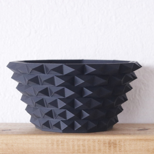 塊根植物 鉢 Adv025(120×59) シンプル おしゃれ スタッズ 鋲 多肉 観葉