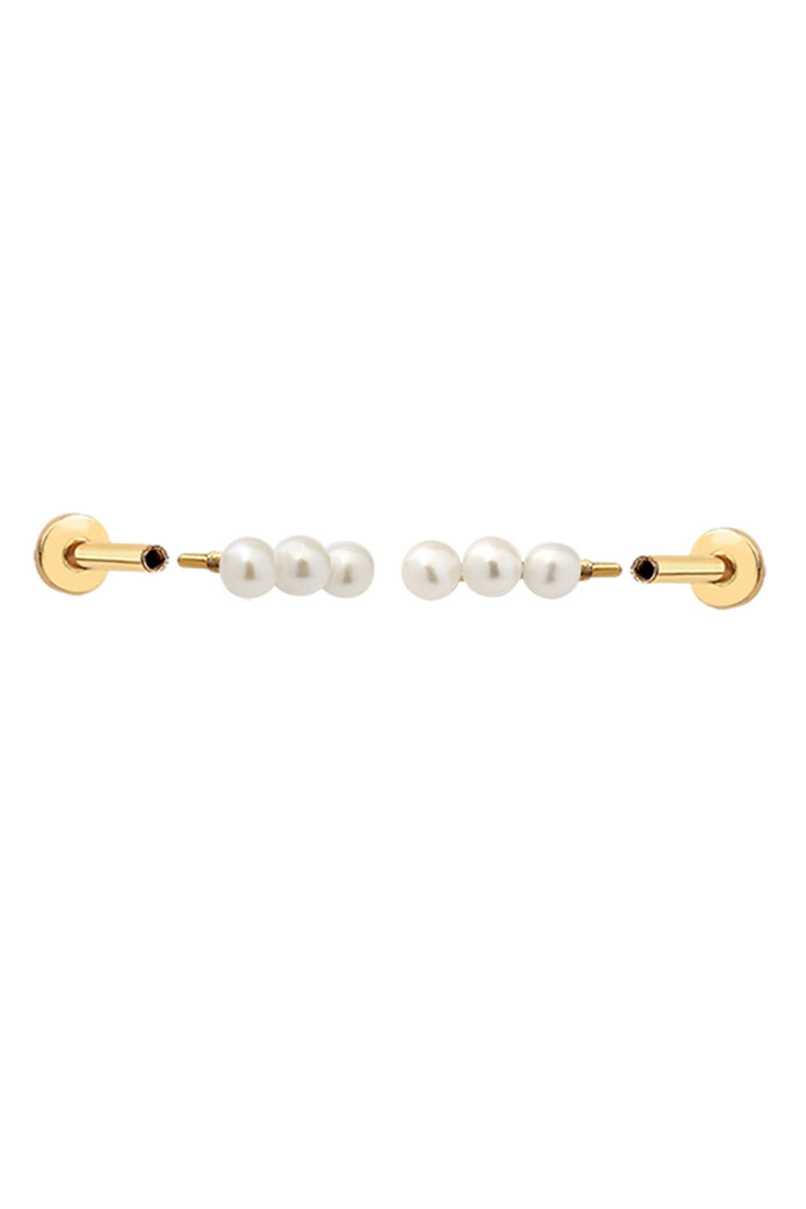 14Kゴールド 淡水真珠パール ヘリックス 軟骨 アンチトラガス インナーコンク イヤリング ピアス ラブレット