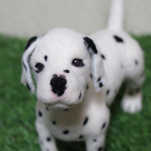羊毛フェルト ダルメシアン 子犬 羊毛フェルト leegurumi 通販