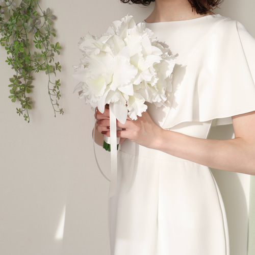 ランの女王 カトレアブーケ ブートニア付き アーティフィシャル