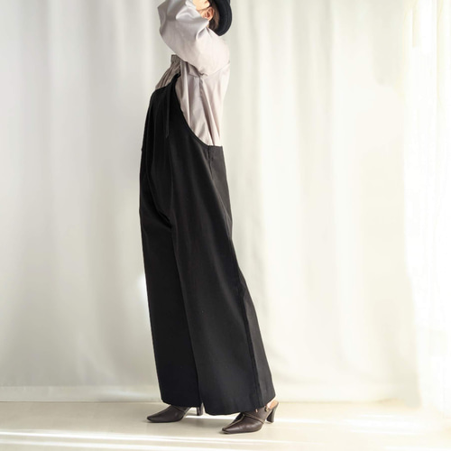 7/20までの出品　ブラック　サロペット KOEISTORE サロペット レディース 春 夏 春夏 黒 オールインワン