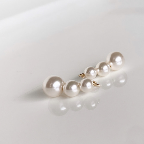 2way pearl clip plus 14kgf イヤークリップ イヤーカフ ピアス