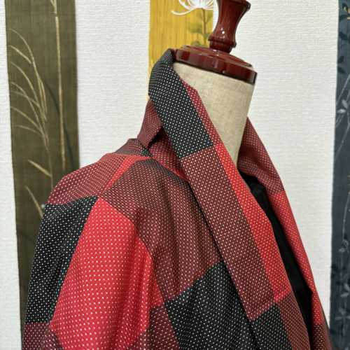 大島紬で作ったコート 色どる月 コート Lotus*Musashi 通販 18473647  