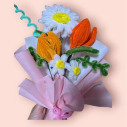 花束　モールフラワー　ハンドメイド モールフラワー 花束 ハンドメイド プレゼント インテリア
