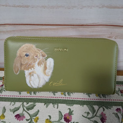 R-758 手描き うさぎの長財布です 長財布 CECIL 通販 18473863