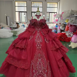 フラメンコドレス(上下セット) 上着:ワインレッド スカート:ダークピンク フラメンコドレス(上下セット) 上着:ワインレッド スカート:ダーク