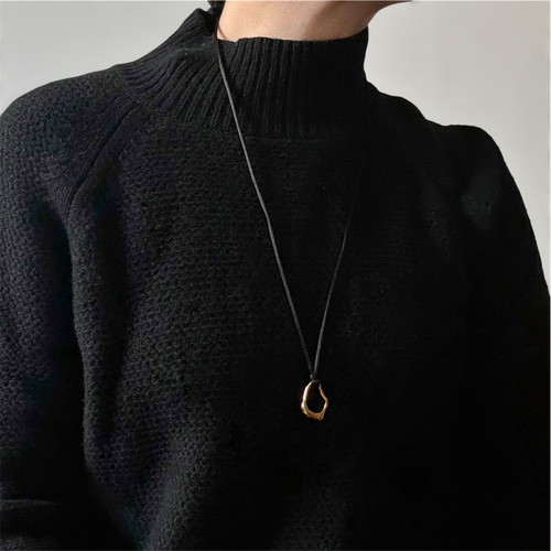 コードネックレス チョーカー サテンコード 紐 ステンレス アレルギー