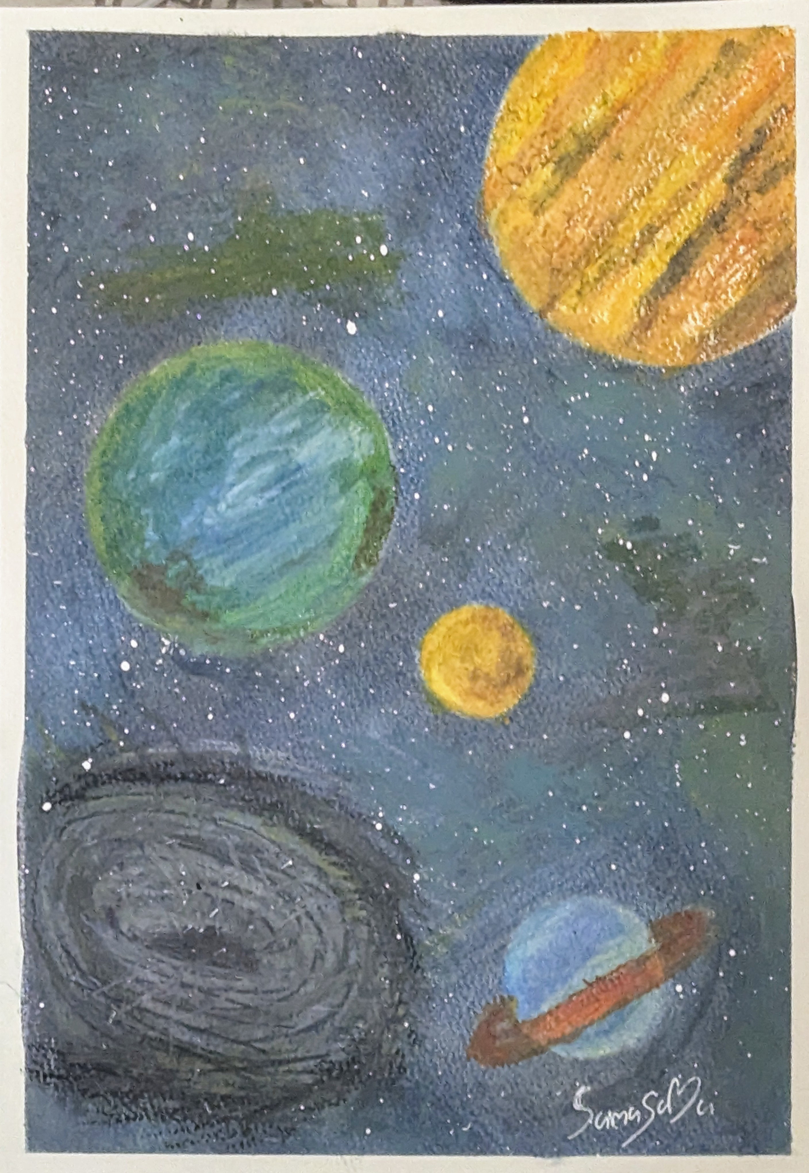 （専用）オイルパステル2作品　原画 （専用）オイルパステル2作品　原画