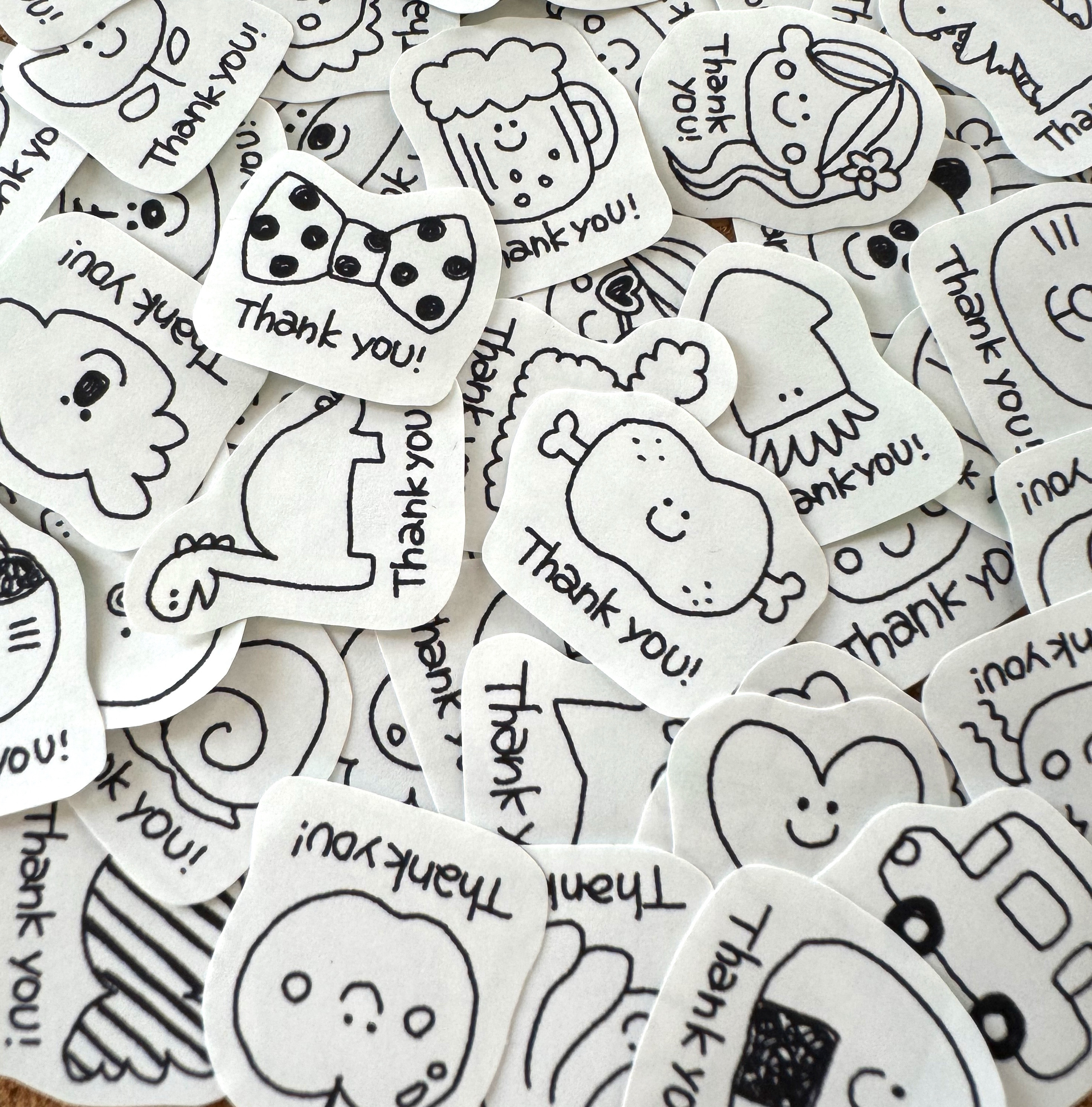 「こてち」ハンドメイドフレークシール総枚数1万枚以上