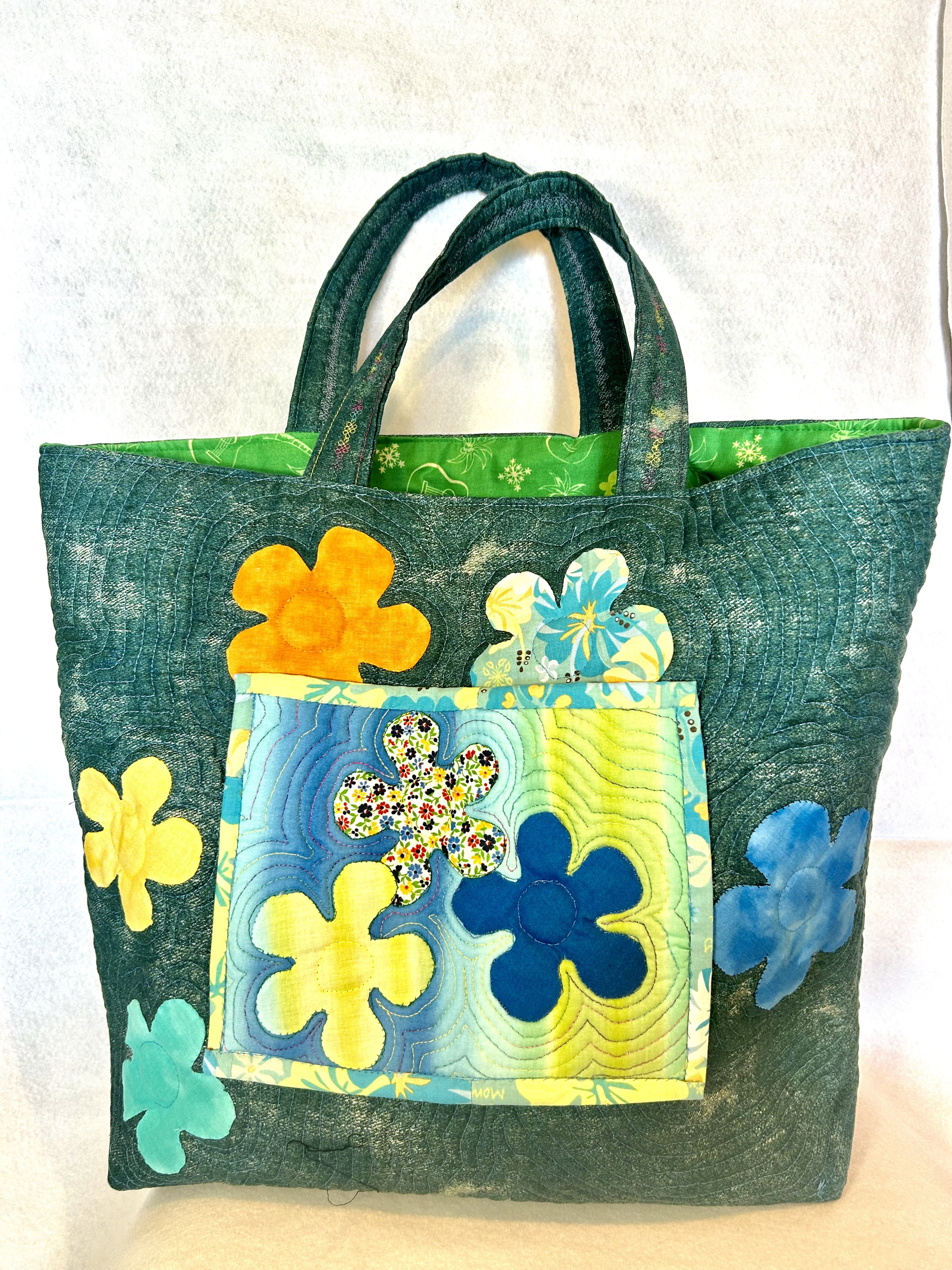 ハワイアンキルト・ビッグトートバッグ