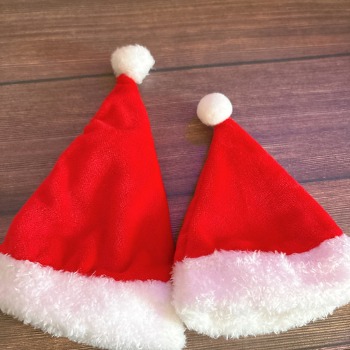 ぬい服 帽子 ぶかぶかサンタ帽 2パターン クリスマス ロング