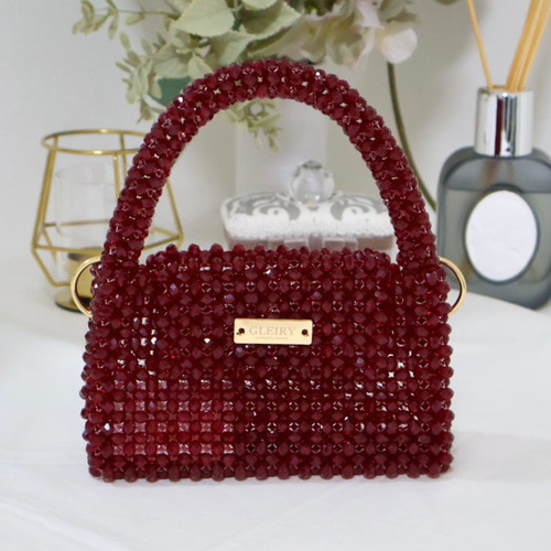 crimson】ビーズバッグ （small） ショルダーバッグ taeratte 【GLEIRY
